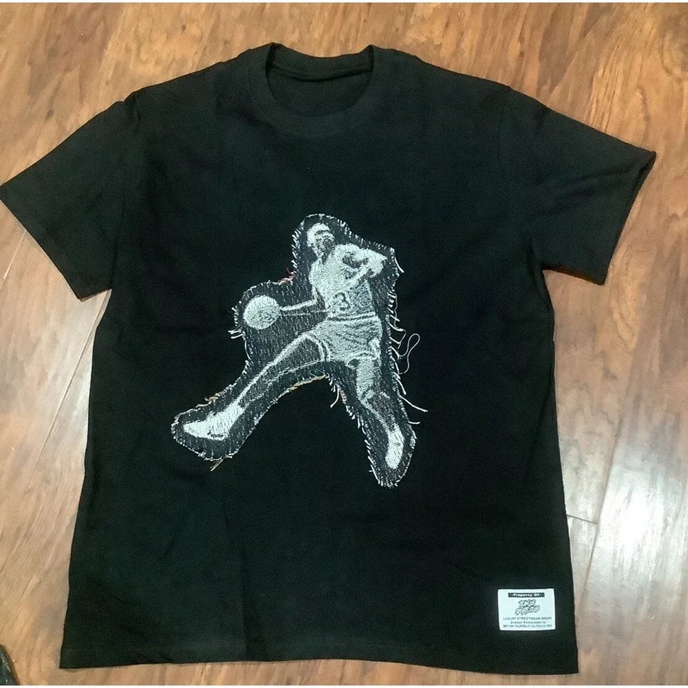 Team Us Sports Club Jordan Hand Woven T shirt size Xl